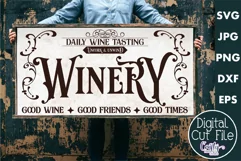 Vintage Farmhouse Home Sign | Winery Wall Art Svg Product Image 1