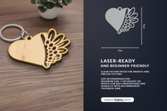 Wing Keychain Laser Cut Product Image 1