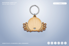 Wing Keychain Laser Cut Product Image 2