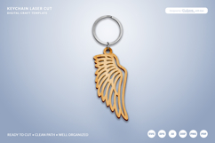 Wing Keychain Laser Cut Product Image 2