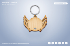 Wing Keychain Laser Cut Product Image 1