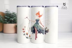 Winged Flower Fairy 3D Tumbler Sublimation Bundle Product Image 5