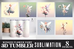 Winged Flower Fairy 3D Tumbler Sublimation Bundle Product Image 1