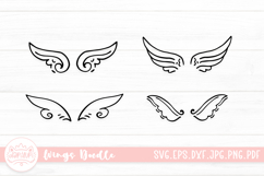 Wings Outline Clipart SVG Bundle Product Image 1