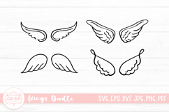 Wings Outline Clipart SVG Bundle Product Image 1