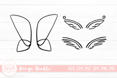 Wings Outline Clipart SVG Bundle Product Image 1