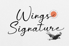 Wings Signature Elegant Script Product Image 1