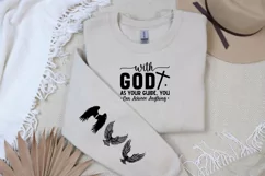 With God As Your Sleeve SVG, God SVG Design, Faith SVG Product Image 3