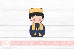 Eid Mubarak Greeting People Illustration | Islamic People Product Image 1