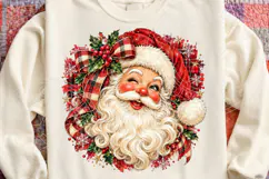 Winking Santa PNG | Vintage Christmas Santa Face Sublimation Product Image 4