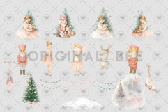 Winter Wonderland Nutcracker Clipart Bundle watercolor Product Image 3