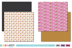 warm winter patterns scrapbook printable set