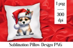 Merry christmas Sublimation - animal pillow clipart Product Image 1