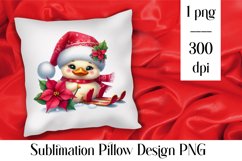 Merry christmas Sublimation - animal pillow clipart Product Image 1