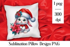 Merry christmas Sublimation - animal pillow clipart Product Image 1