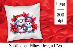 Merry christmas Sublimation - animal pillow clipart Product Image 1