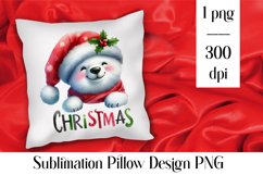 Merry christmas Sublimation - animal pillow clipart Product Image 1