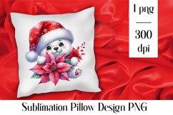 Merry christmas Sublimation - animal pillow clipart Product Image 1