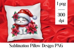 Merry christmas Sublimation - animal pillow clipart Product Image 1