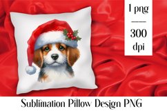 Merry christmas Sublimation - animal pillow clipart Product Image 1