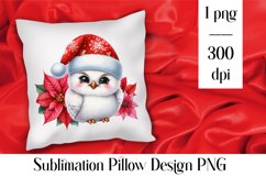 Merry christmas Sublimation - animal pillow clipart Product Image 1