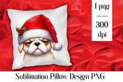 Merry christmas Sublimation - animal pillow clipart Product Image 1