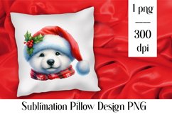 Merry christmas Sublimation - animal pillow clipart Product Image 1