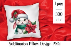 Merry christmas Sublimation - animal pillow clipart Product Image 1