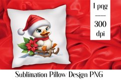 Merry christmas Sublimation - animal pillow clipart Product Image 1