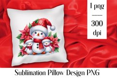 Merry christmas Sublimation - animal pillow clipart Product Image 1