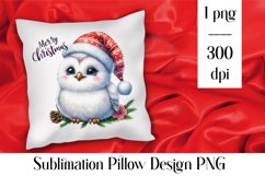 Merry christmas Sublimation - animal pillow clipart Product Image 1