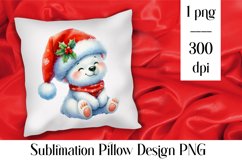 Merry christmas Sublimation - animal pillow clipart Product Image 1