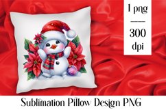 Merry christmas Sublimation - animal pillow clipart Product Image 1