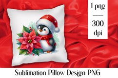 Merry christmas Sublimation - animal pillow clipart Product Image 1