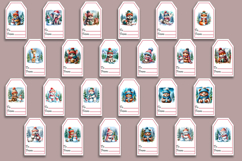 Christmas Gift Tags, Christmas labels, Christmas animals tag Product Image 5