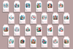 Christmas Gift Tags, Christmas labels, Christmas animals tag Product Image 6