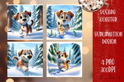 Funny dog, christmas animals sublimation Product Image 1