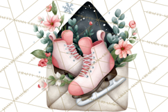 Winter Animals in Envelopes Clipart PNG, Mini Winter World Product Image 2