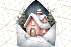 Winter Animals in Envelopes Clipart PNG, Mini Winter World Product Image 4