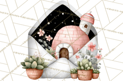 Winter Animals in Envelopes Clipart PNG, Mini Winter World Product Image 4