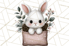 Winter Animals in Envelopes Clipart PNG, Mini Winter World Product Image 4