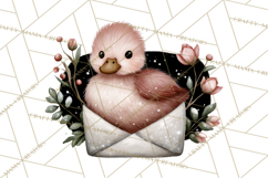 Winter Animals in Envelopes Clipart PNG, Mini Winter World Product Image 5
