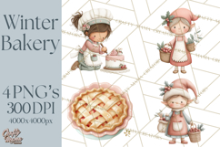 Gingerbread Winter Bakery Clip Art PNG Graphics Product Image 1