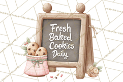 Gingerbread Winter Bakery Clip Art PNG Graphics Product Image 3