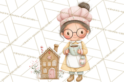 Gingerbread Winter Bakery Clip Art PNG Graphics Product Image 3