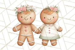 Gingerbread Winter Bakery Clip Art PNG Graphics Product Image 3