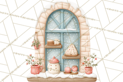 Gingerbread Winter Bakery Clip Art PNG Graphics Product Image 5