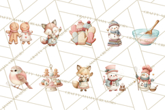 Gingerbread Winter Bakery Clip Art PNG Graphics Product Image 6