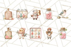 Gingerbread Winter Bakery Clip Art PNG Graphics Product Image 8