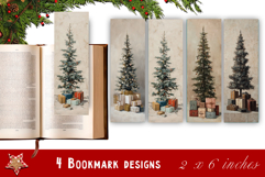 Christmas Tree Bookmarks Design| Christmas bookmarks Product Image 1